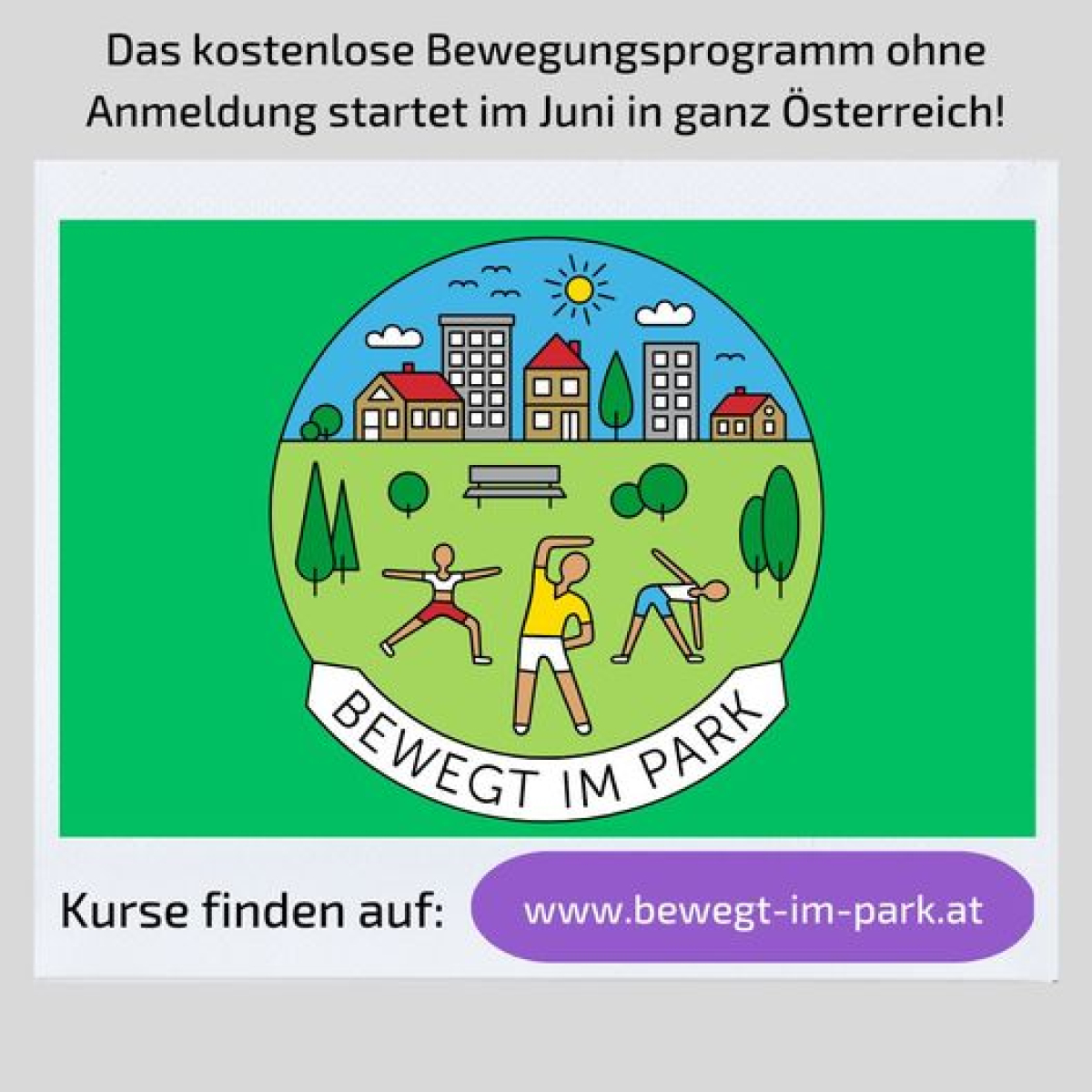 Bewegt im Park 2023 - Fit durch den Sommer