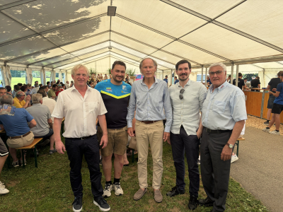 © ASVÖ | v.l.n.r. Bürgermeister Wolfgang Gallant, Obmann Vizebürgermeister DI Georg Loibnegger, ASVÖ Kärnten Präsident Dr. Christoph Schasché, ASVÖ Kärnten Landessektretär Kajetan Hackl, Tischtennis-Landesfachreferent Josef Matschitsch